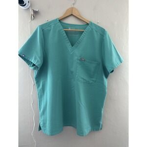 Figs Womens Catarina Scrub Top Size XXL Surgical Green Medical Uniform Nursing